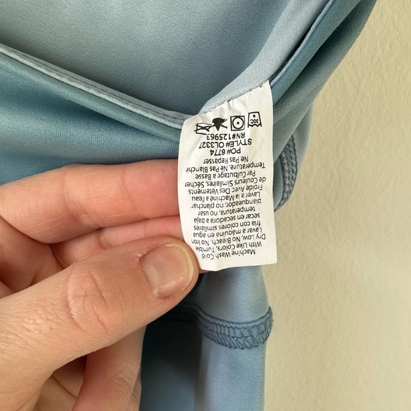 BEYOND YOGA BLUE TIE DYE HIGH WAISTED MIDI LEGGING - Picture 9 of 9